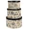 Household Essentials Round Hat Boxes with Lids (Floral)